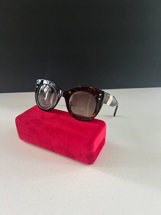 CAROLINA HERRERA Butterfly Full Rim Sunglasses - Brown main image 7